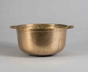 GRYTA, mässing, 1800-tal.