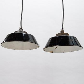 PAAVO TYNELL, Two 1930's '2521-53' industrial light for Taito Finland.