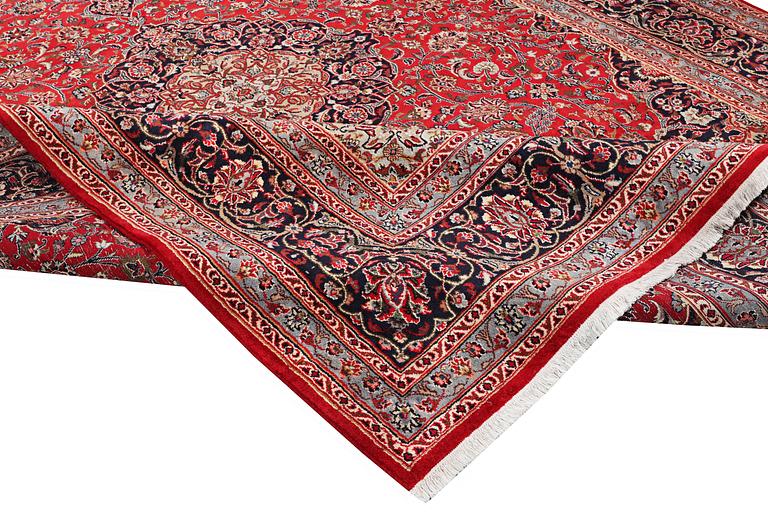 A carpet, Mashad, c. 395 x 298 cm.