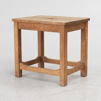 Nordiska Kompaniet, an oak stool, Sweden a pair of oak stools. The drawing for this model is dated 1928.