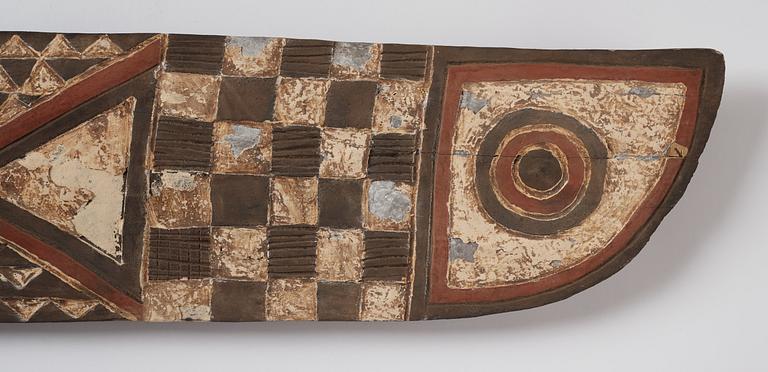 Plankmask, "Nwantantay", enligt uppgift ifrån Bwa, Burkina Faso, 1900-talets andra hälft.