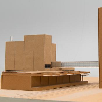 A 1972 architectural model of Alko factories in Koskenkorva, Finland.