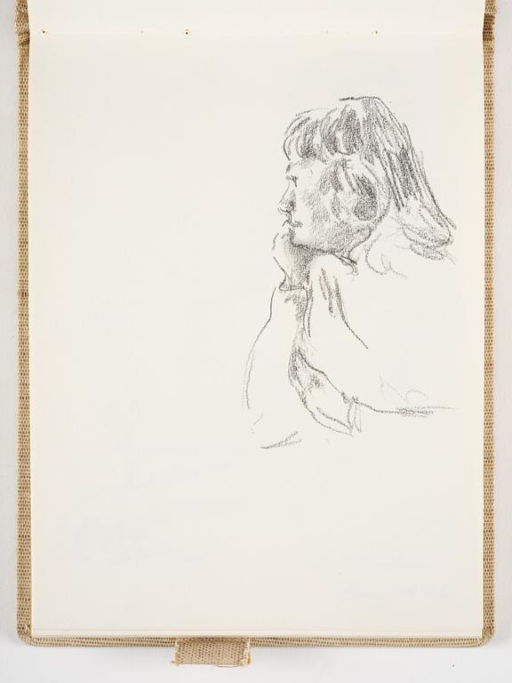 Lotte Laserstein, 4 skissböcker med blyertsteckningar.