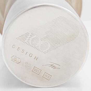 Tapio Wirkkala, a 'Growth' sterling silver vase, Kultakeskus Oy, Hämeenlinna 1990.