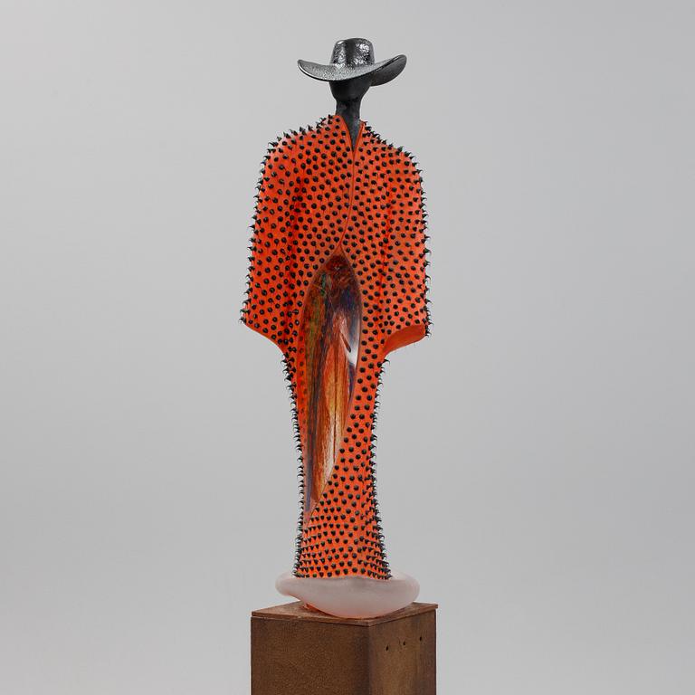 Kjell Engman, a unique glass sculpture, Kosta Boda, Sweden.