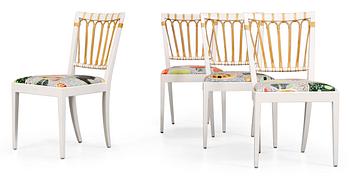 832. Four Josef Frank chairs, Firma Svenskt Tenn.