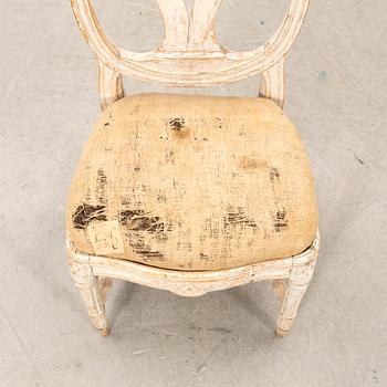 Gustavian chair, Stockholm work, late 18th century.