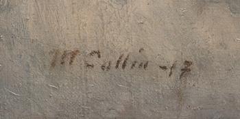 Marcus Collin, oil on canvas, signed and dated-17.