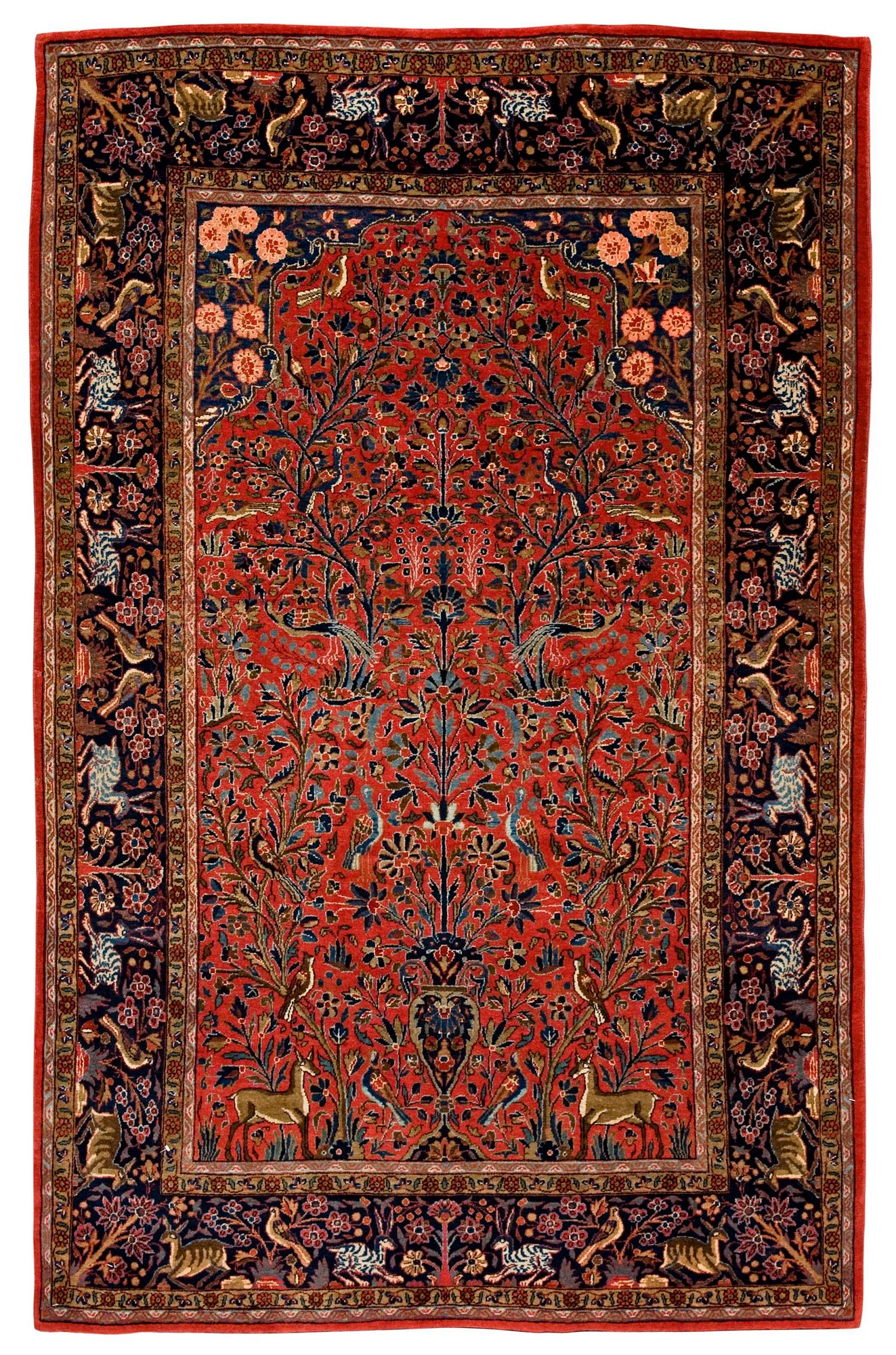 SEMIANTIK KESHAN s.k. Dabir. 204,5 x 130,5 cm.