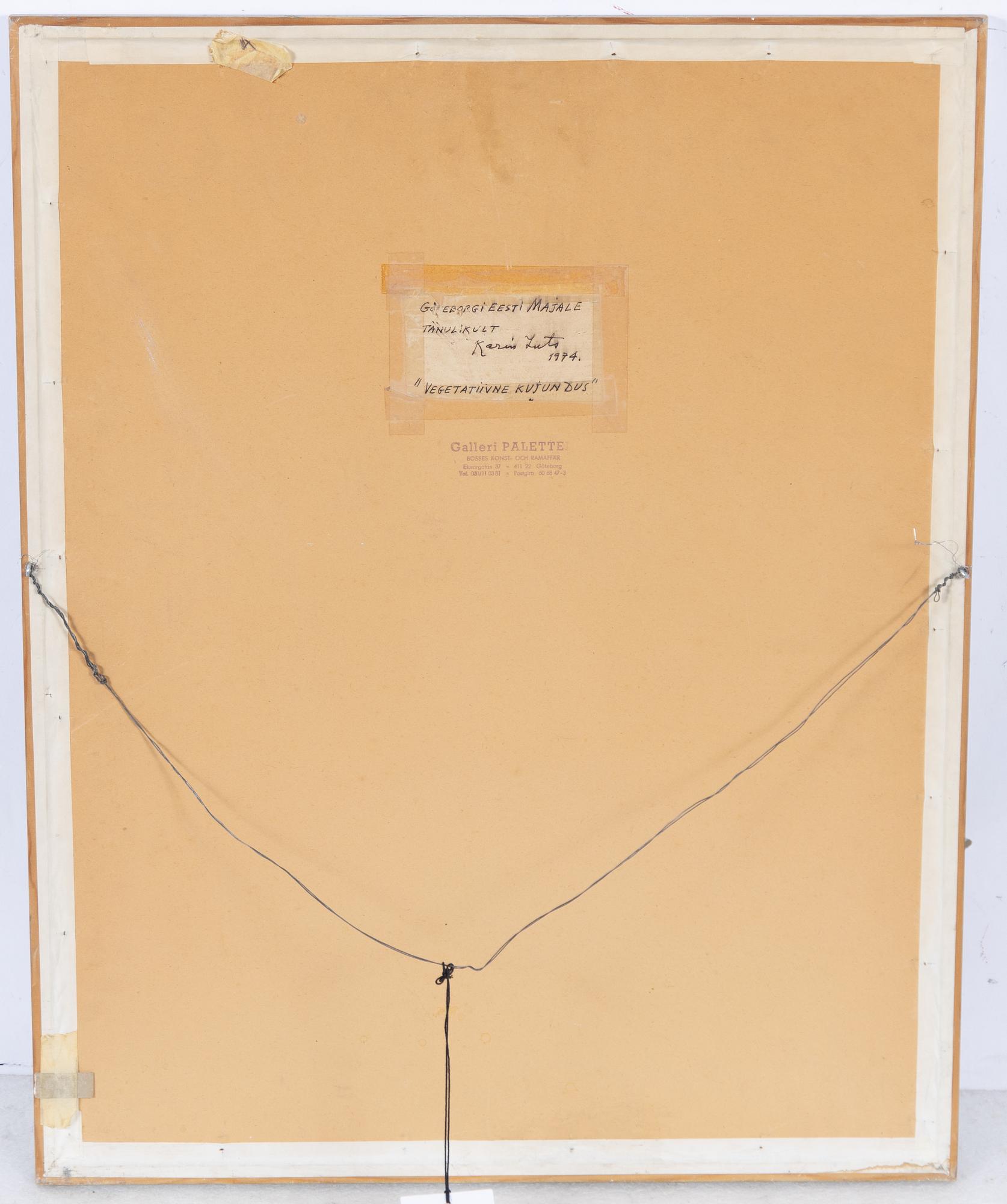 Karin Luts, "Vegetatiivne kujun dus".