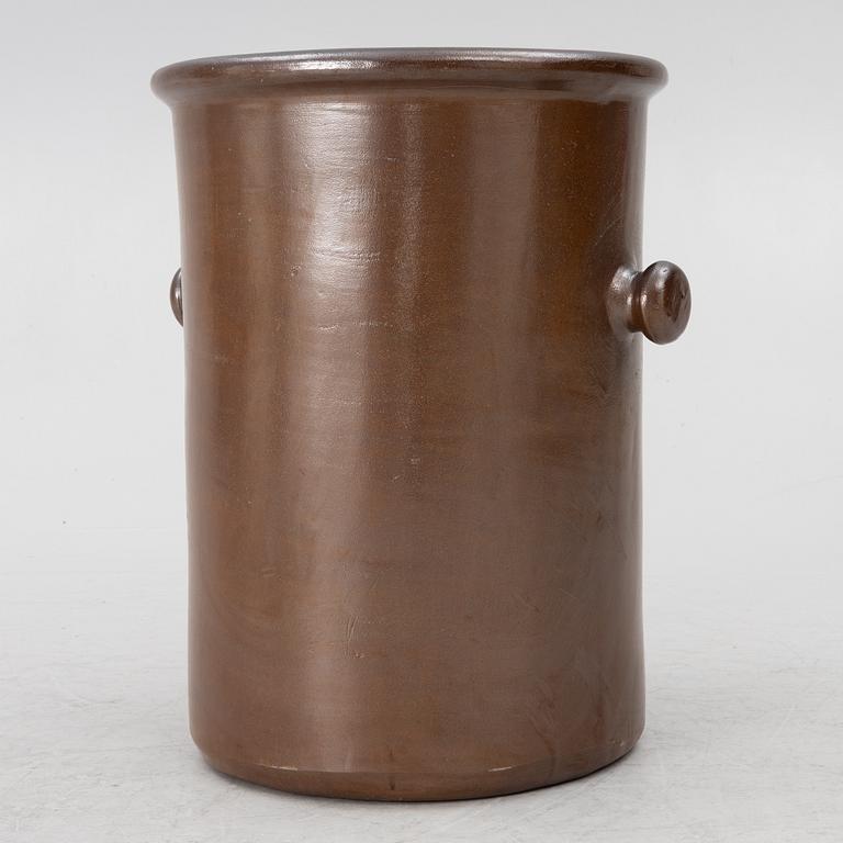 A saltglazed stoneware keg, Höganäsbolaget, Sweden,