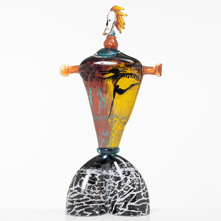Kjell Engman, a unique glass sculpture, Kosta Boda, Sweden, 1999.