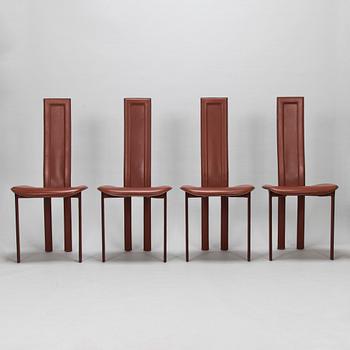 Giorgio Cattelan, A set of four 1980's chairs, Italy.
