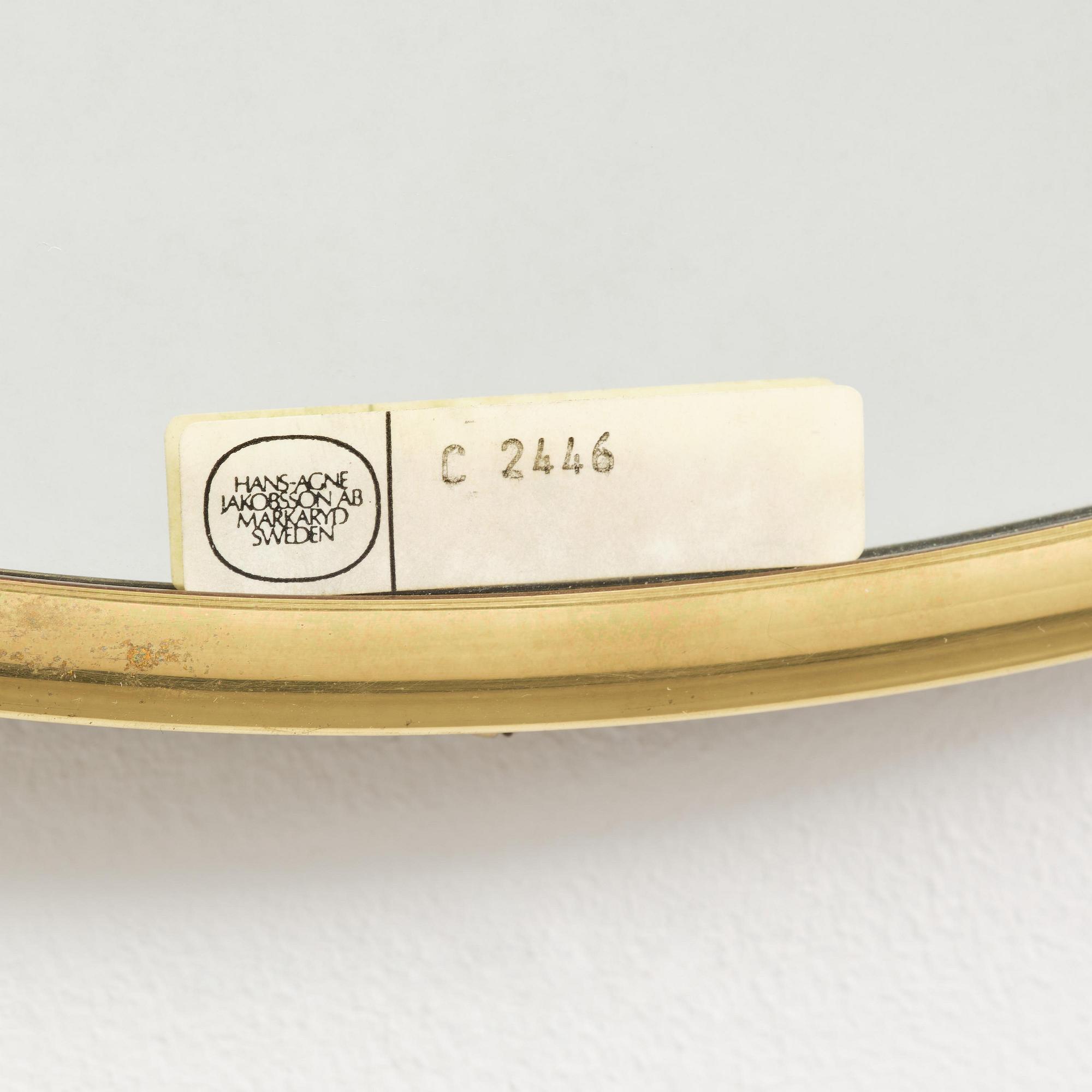 Hans-Agne Jakobsson, vägglampor, ett par, modell "C 2446", Hans-Agne Jakobsson AB, Markaryd, ca 1981-83.