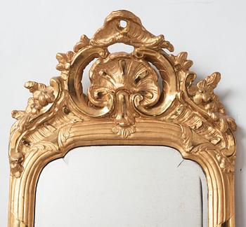 A Swedish Rococo mirror.