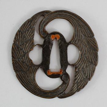 TSUBA, brons, Japan, 1800-tal.