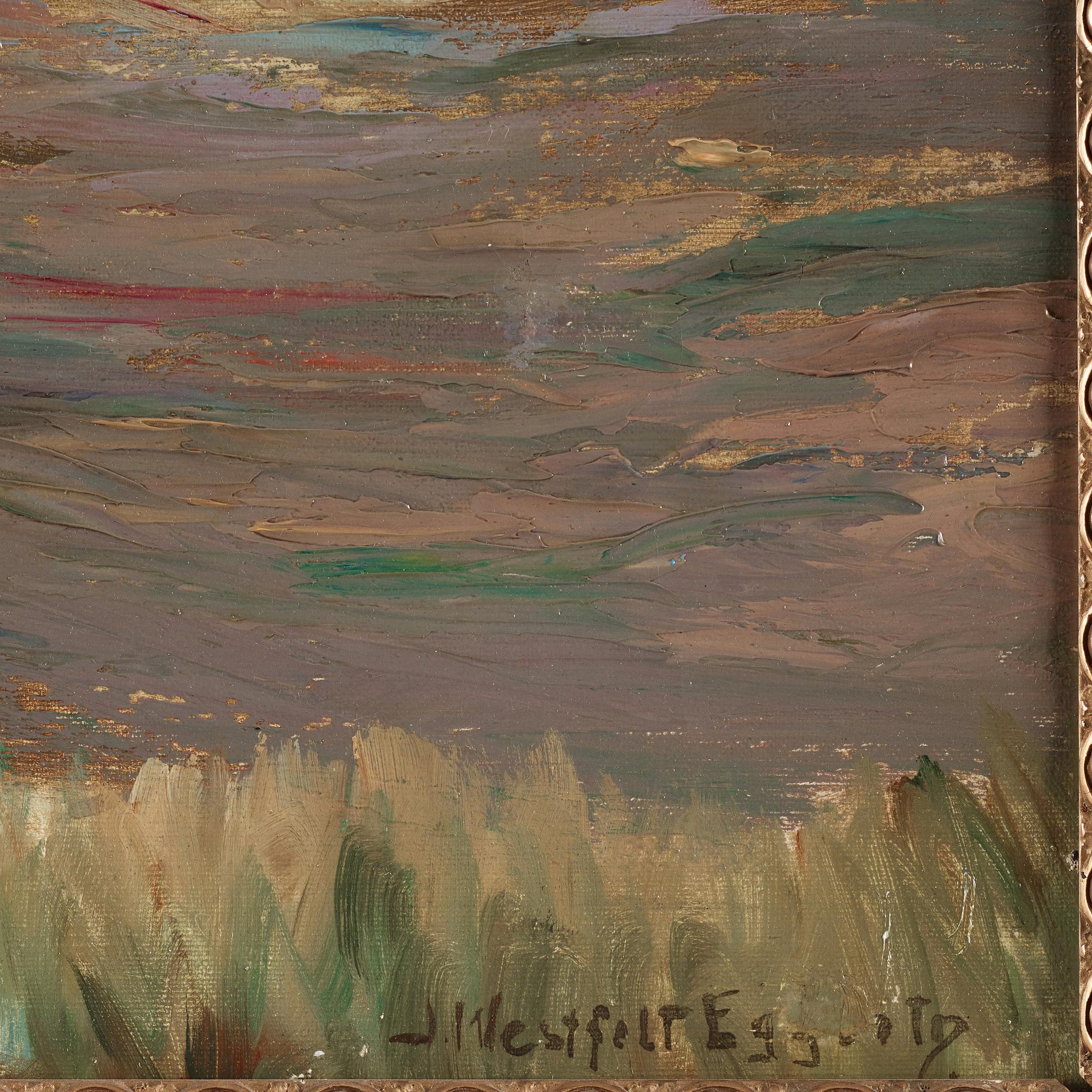 Ingeborg Westfelt-Eggertz, View over Visby City Wall from Nordergravar.
