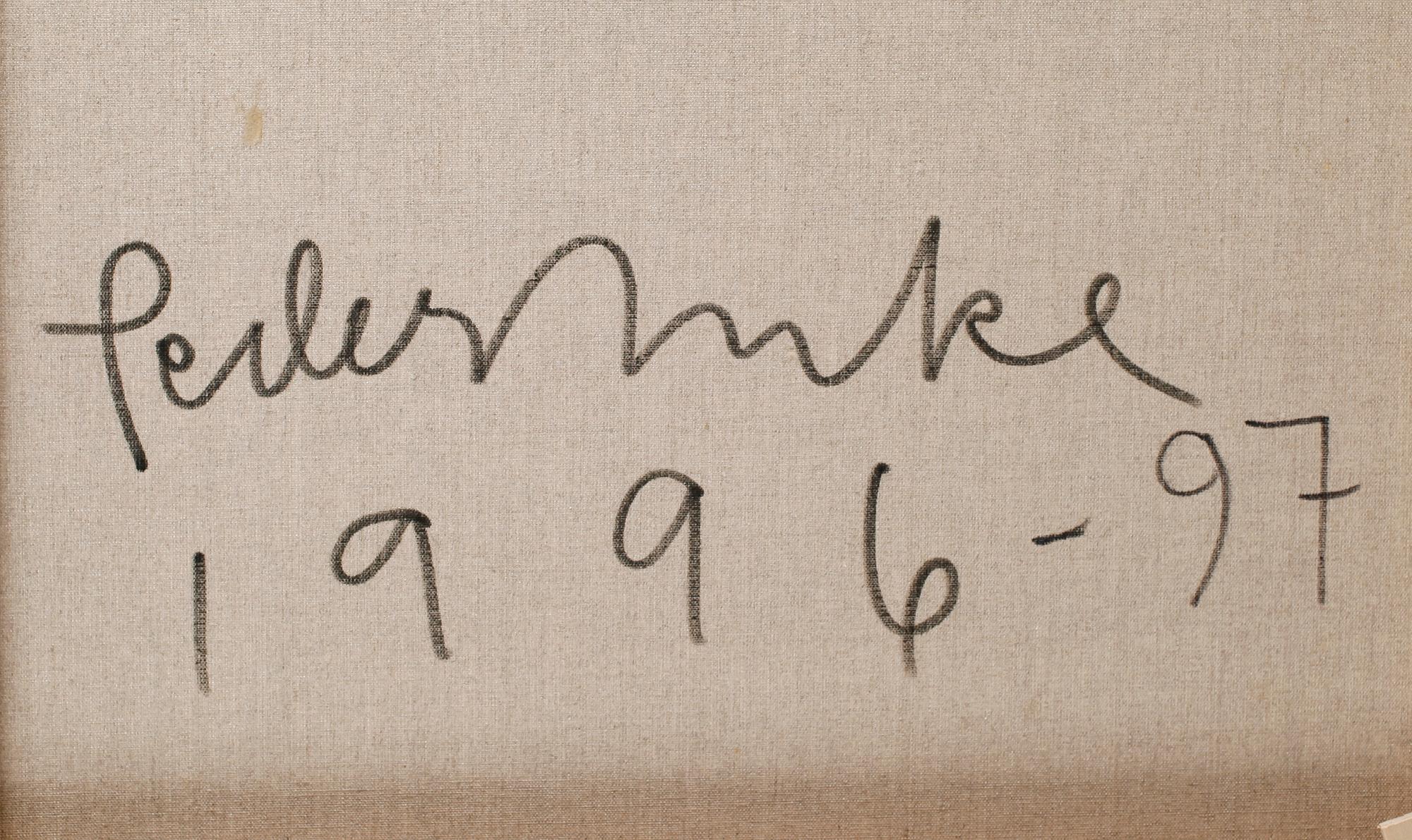 PEDER DUKE, olja på duk, signerad och daterad a tergo 1996-97.