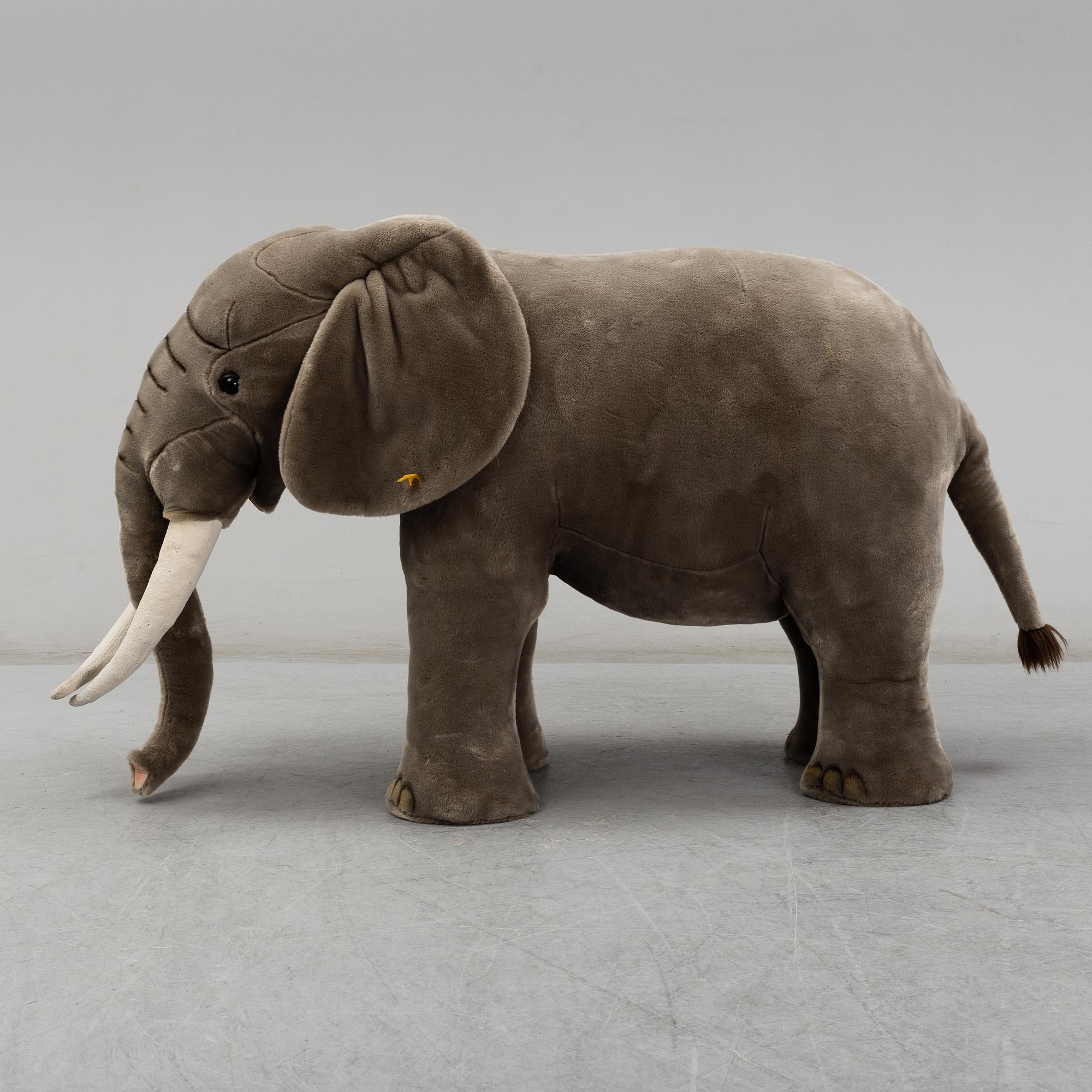 STEIFF, A 'Studio Elephant' stuffed animal, Germany, 1990's.