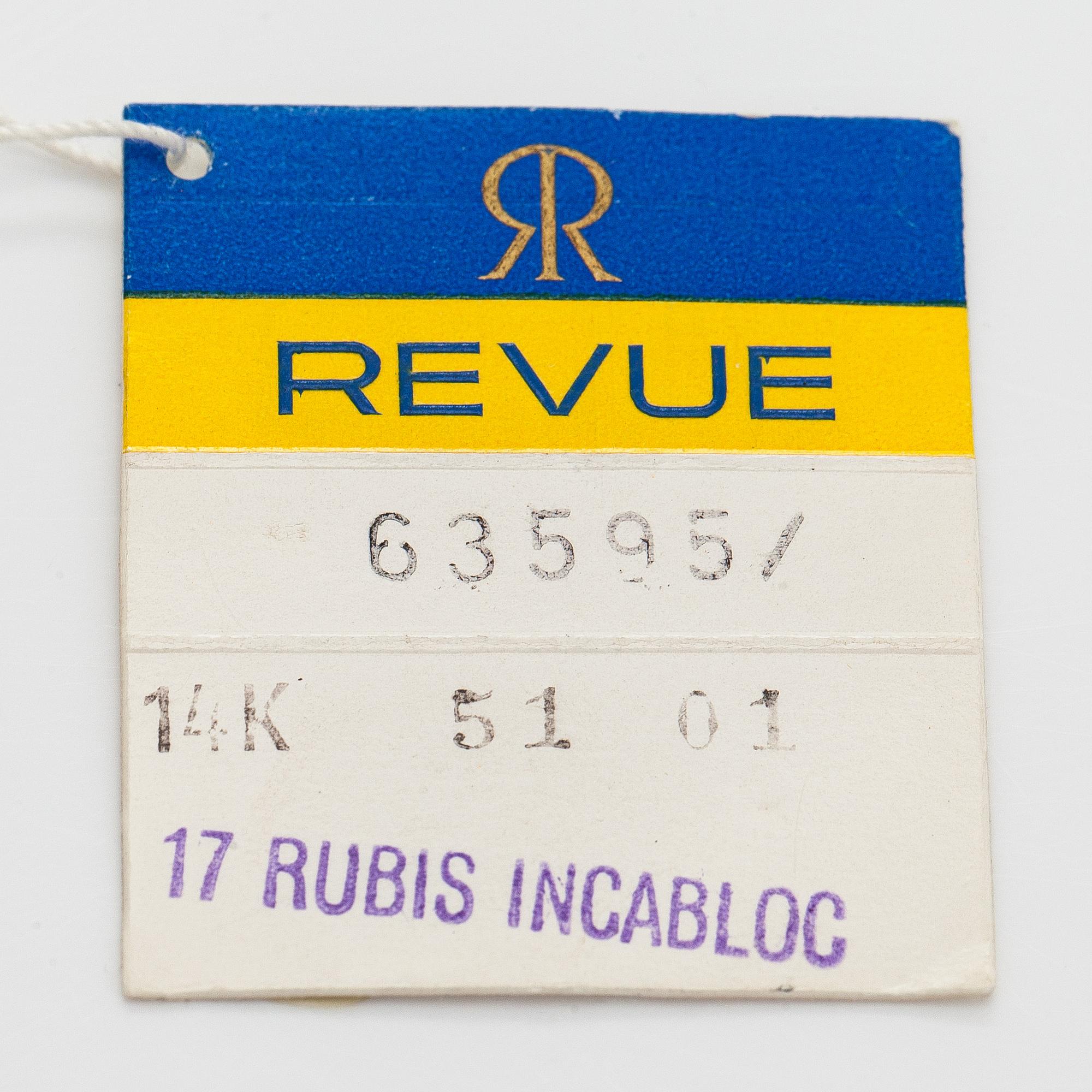 Revue, taskukello, savonette, 51,5 mm.