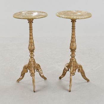 PIEDESTALER, ett par, 1800-talets slut.