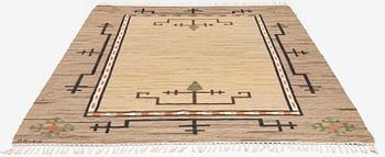 Aina Kånge, a flat weave carpet, c. 310 x 202 cm, signed AK-EJ.