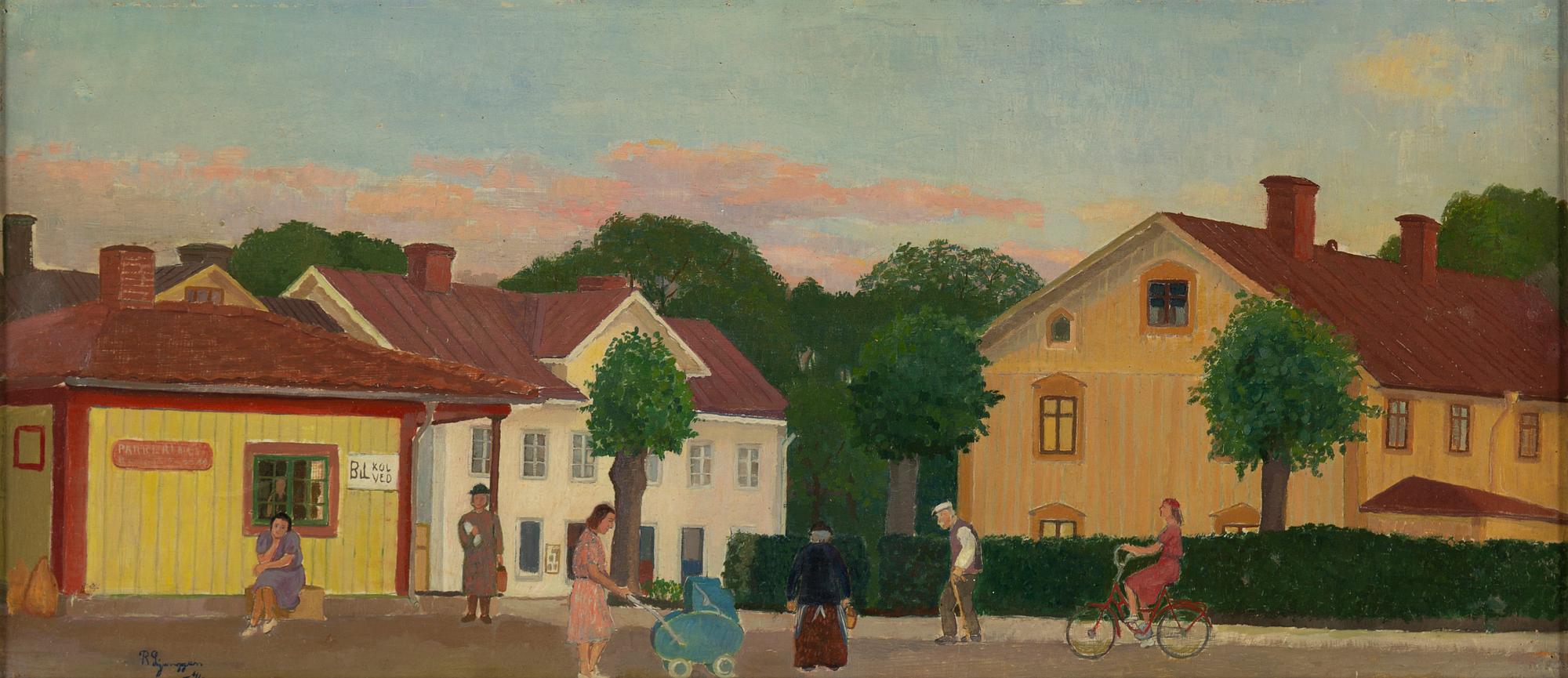 REINHOLD LJUNGGREN, olja på pannå, signerad och daterad -41.