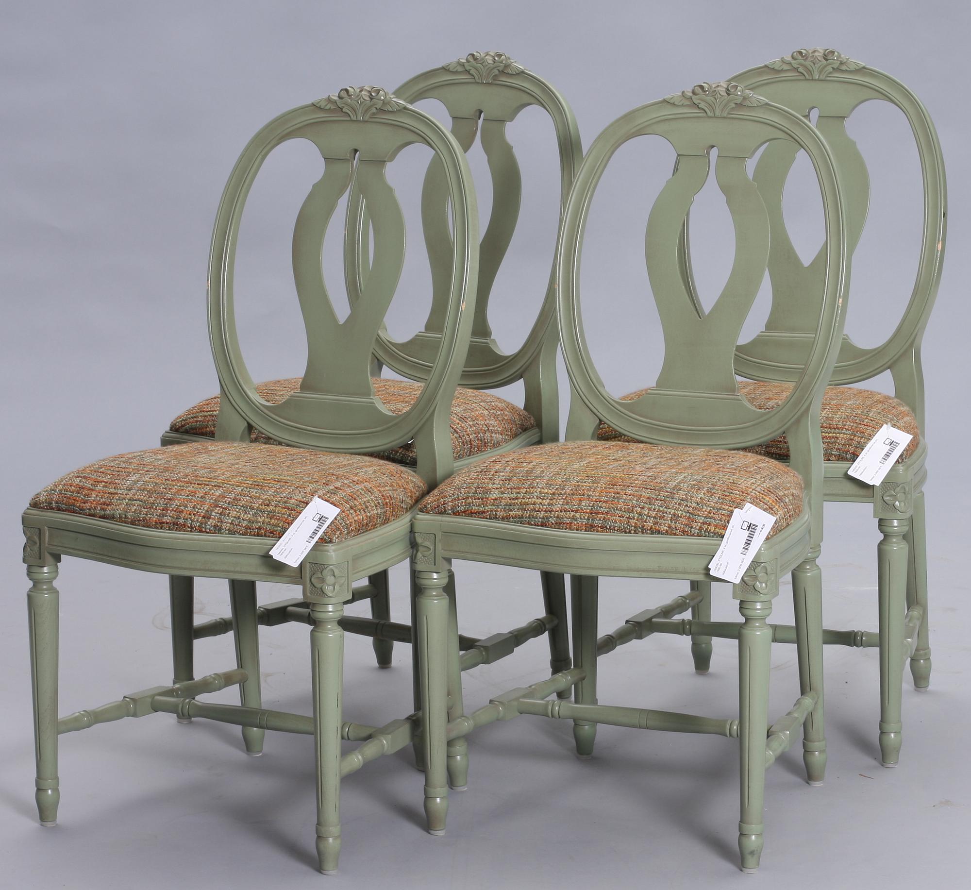 STOLAR, 4 st, gustaviansk stil, 1900-tal.