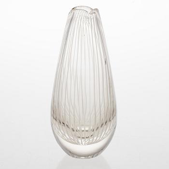 NANNY STILL 1950s Vuokko glass vase, signed Riihimäen Lasi Oy Nanny Still.