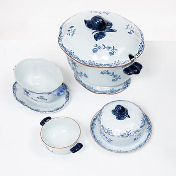 Dinner service, approximately 63 pieces, stoneware and porcelain, "East India", Rörstrand.