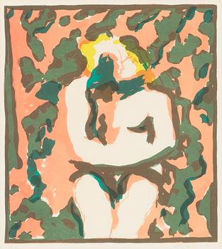 Peter Dahl, färglitografi, signerad och daterad -81, numrerad 54/90.