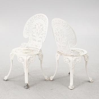 Garden chairs, 4 pcs, second half of the 20th century.