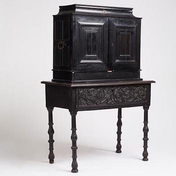 A Baroque landscape cabinet, presumably Flemish, second half of the 17th century.