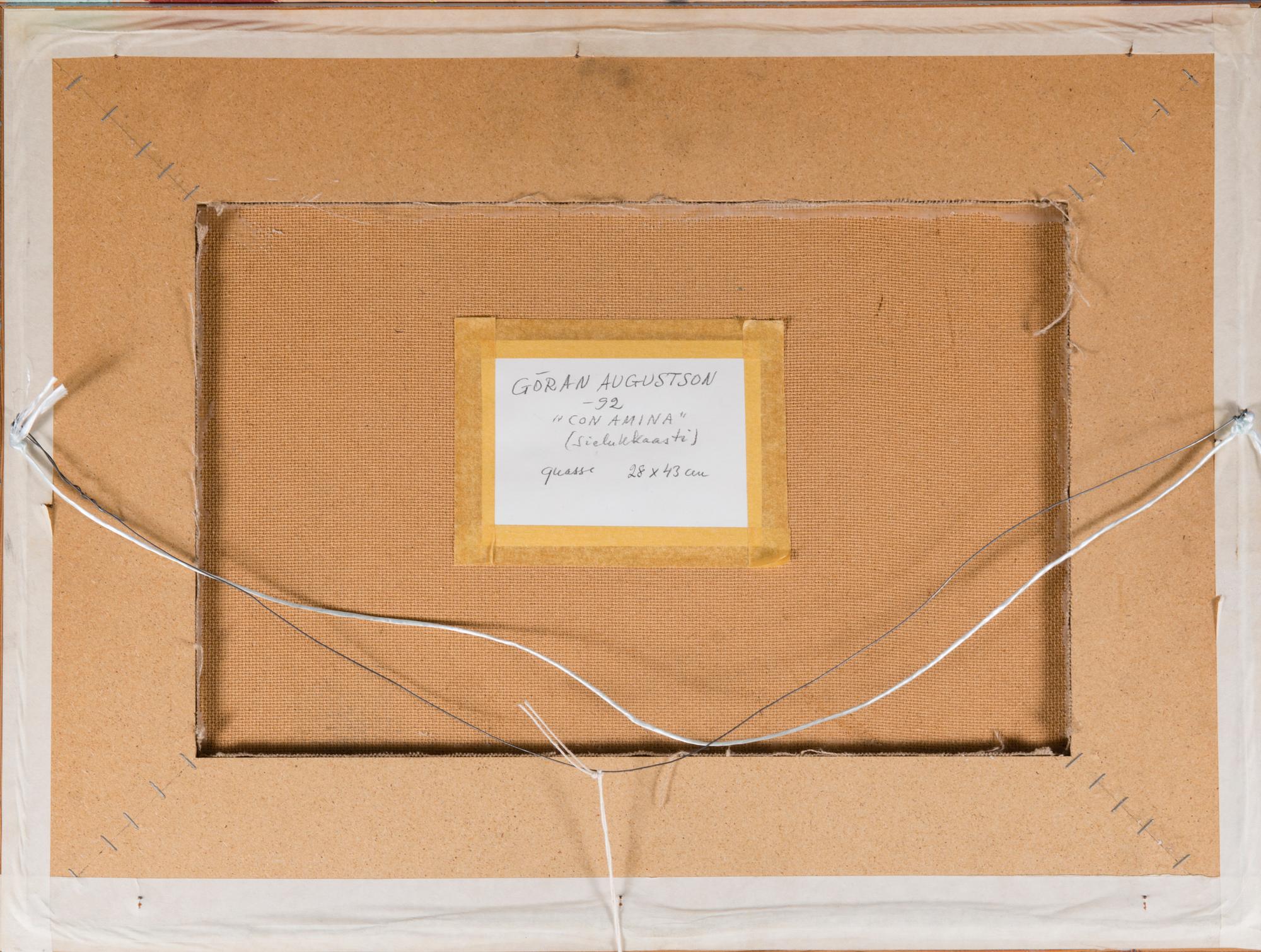 GÖRAN AUGUSTSON, gouache, signed and dated -92.