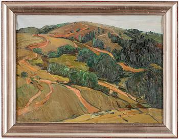 OKÄND KONSTNÄR, olja på duk. Signerad Petrovich.