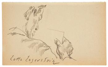 951. Lotte Laserstein, Reading man, probably Bobby.