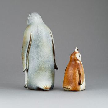 FIGURINER, 2 st, stengods, Gunnar Nylund, Rörstrand.