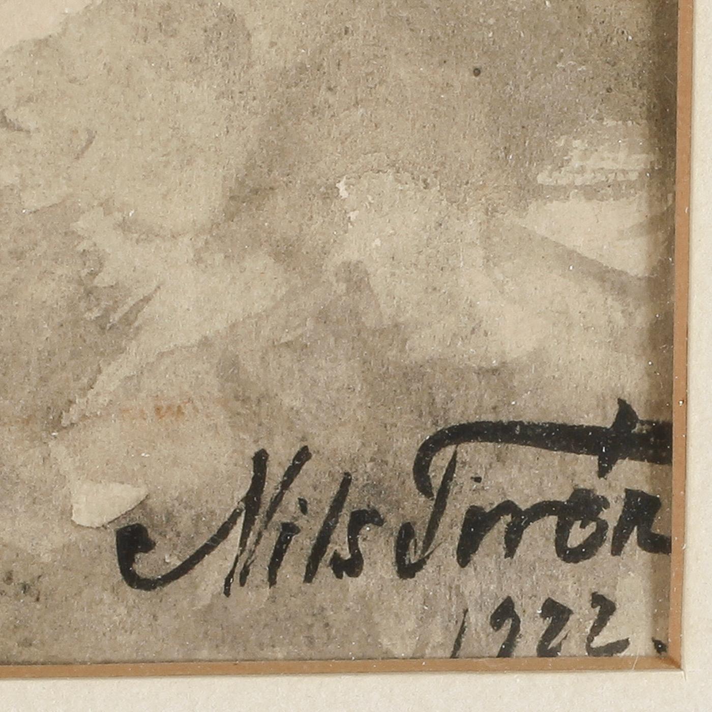 NILS TIRÉN, akvarell, signerad och daterad 1922.