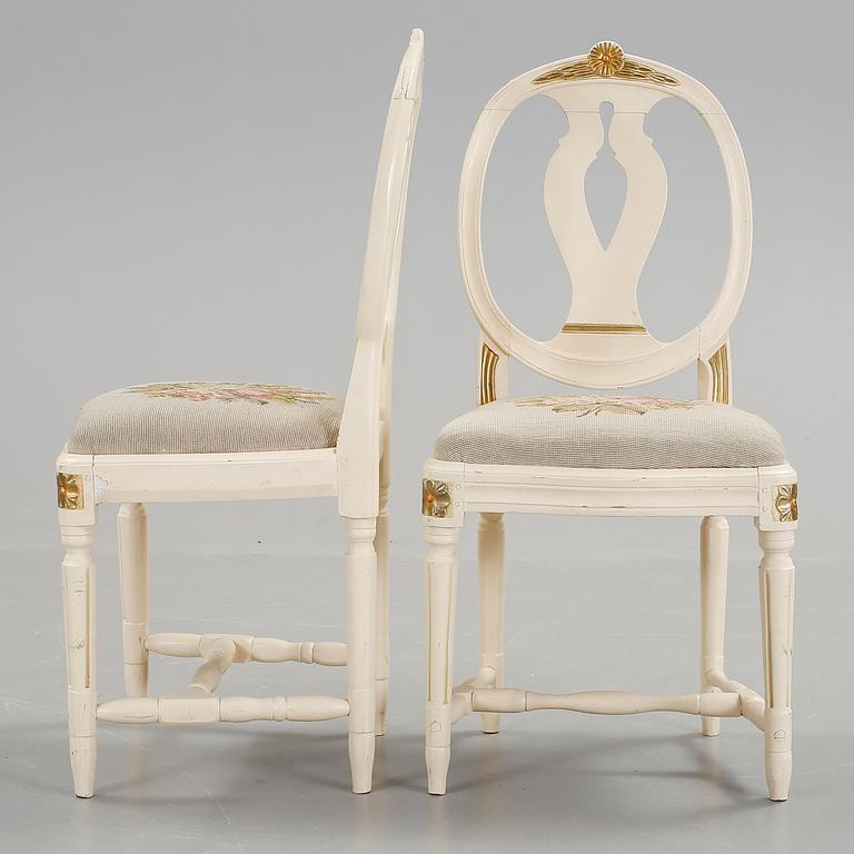 STOLAR, ett par, Gustavianska, 1700-talets slut.