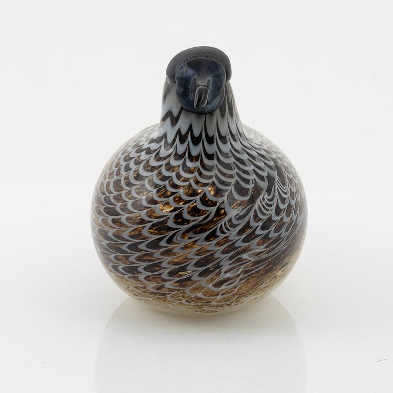 Oiva Toikka, glasfågel, Nuutajärvi, Notsjö, numrerad 658/3000, signerad.