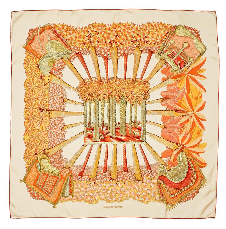 HERMÈS, a silk scarf, " Ombres et Lumieres".