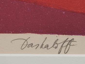 GEORGI DASKALOFF, färglitografi, signerad och numrerad 38/150.
