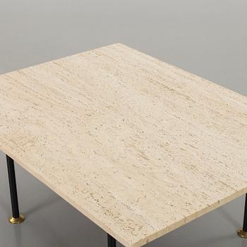 A TRAVERTINE SOFA TABLE, 1960/70's.