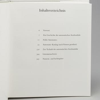 KLOCKLITTERATUR, 9 st, bl.a. Automatic-Armbanduhren aus der Schweiz: Uhren, die sich selber aufziehen.