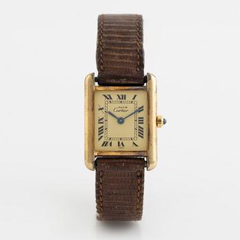 must de Cartier, Tank, armbandsur, 20,5 x 20 (28) mm.