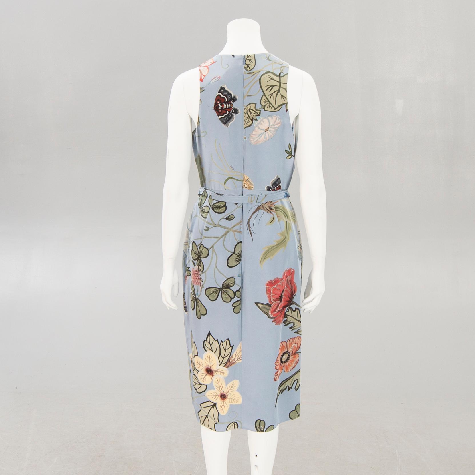 A Gucci/Frida Giannini silk dress size 42.