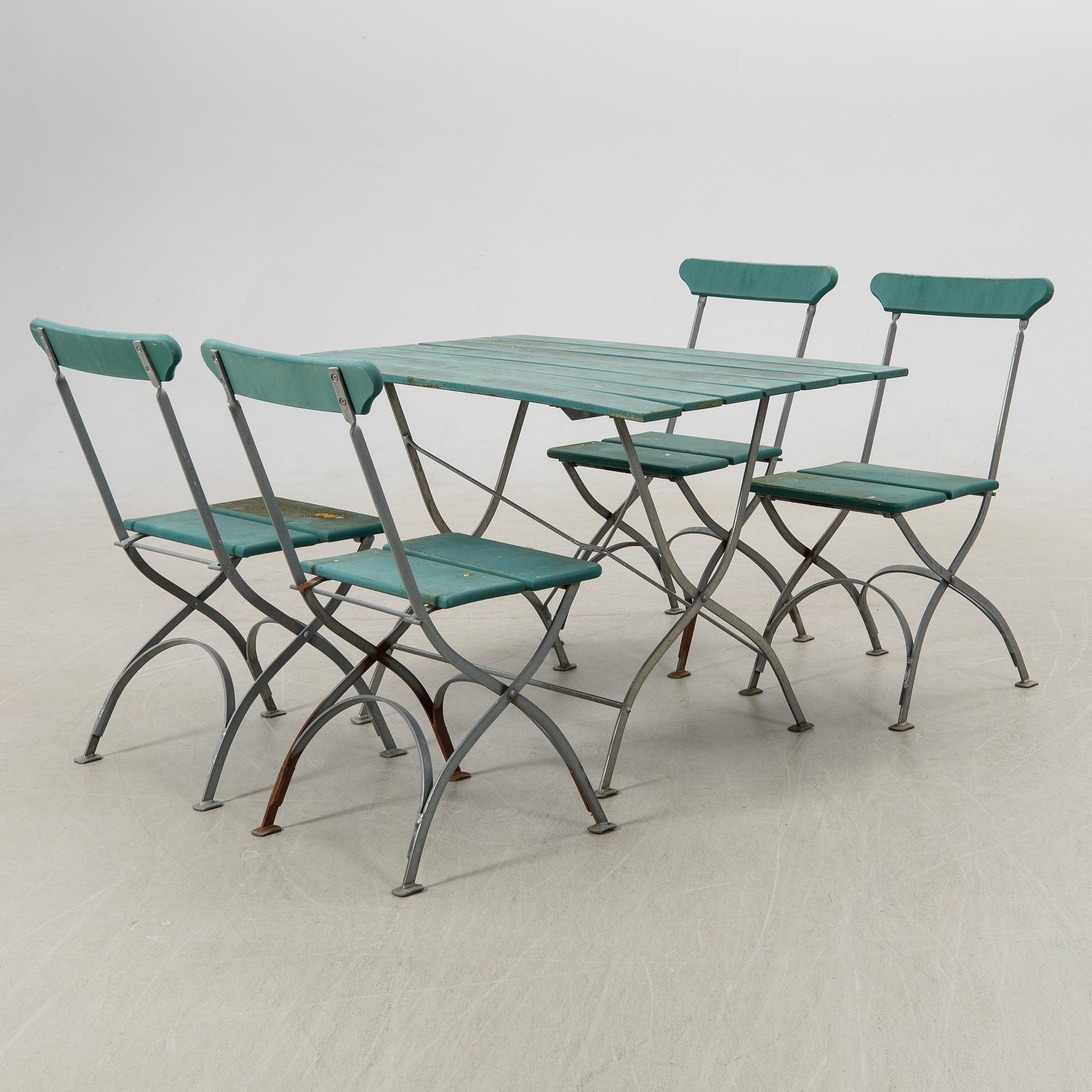 Garden group, 5 pieces, "The Brewery Series", Grythyttan, second half of the 20th century.