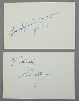 IDROTTSAUTOGRAFER, 22 st, bla Nils Liedholm, Sir Roger Banister, Sven Thofelt, Sergeij Bubka.