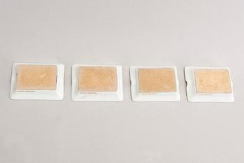 Hermès a set of four porcelain ashtrays later part of the 20th century.