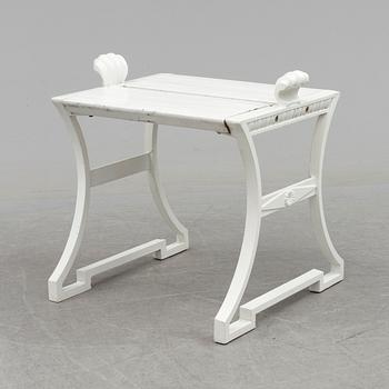 A "Sneckan" bench by Folke Bensow for Byarums bruk in the late 20th century.